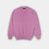 Lavender V-Neck Cashmere Sweater