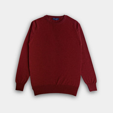 Russet Red Crew Neck Cashmere Sweater