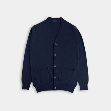 Navy Lightweight Cashmere Cardigan