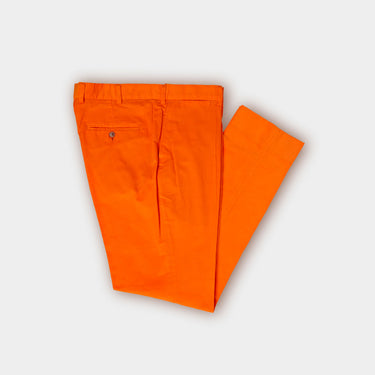 Orange Cotton Corduroy Trousers