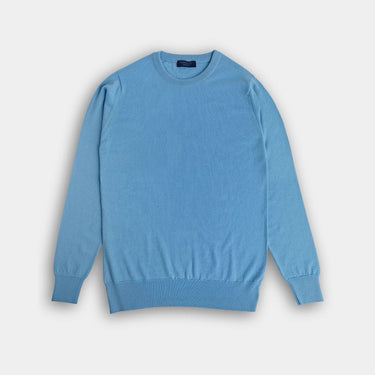 Adonis Blue Crew Neck Cashmere Sweater