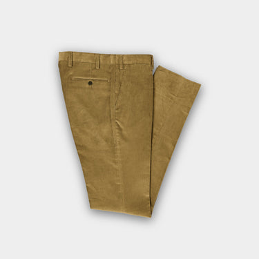 Beige Cotton Corduroy Trousers