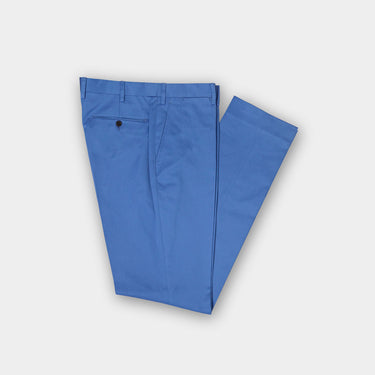 Plain Light Blue Cotton Trousers