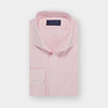 Contemporary Fit Pink End-on-End Cotton Shirt with Cut-away Collar & Two Button Cuff