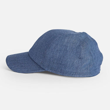 Denim Hopsack Linen Baseball Cap