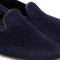 Albert Navy Velvet House Slipper