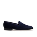 Albert Navy Velvet House Slipper