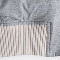 Beige Stripe Cotton Doria Lightweight Bomber Jacket