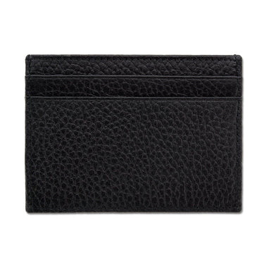 Black Calf Leather Single Sided Card Holder