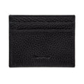 Black Calf Leather Single Sided Card Holder