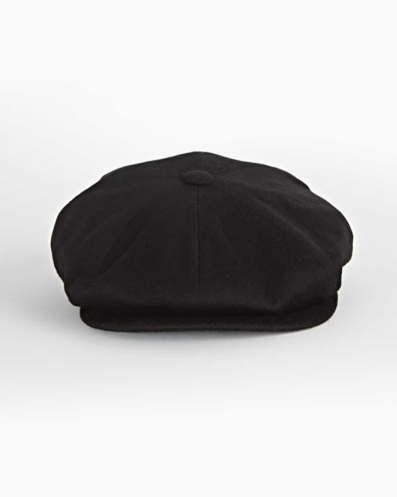 Black Cashmere Gatsby Cap