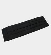 Black Silk Barathea Cummerbund