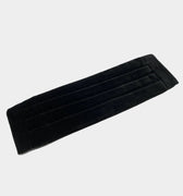 Black Silk Velvet Cummerbund