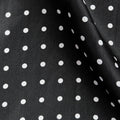 Black & White Medium Spot Silk Pocket Square