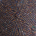 Blue & Brown Donegal Tweed Wool Toni Cap