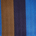 Blue, Brown & Navy Block Stripe Silk Tie