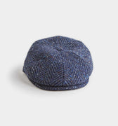 Blue Donegal Tweed Wool Toni Cap