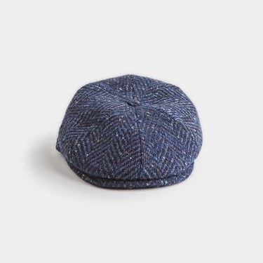 Blue Donegal Tweed Wool Toni Cap