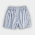 Blue Stripe Cotton Poplin Boxer Shorts