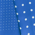 Blue & White Spot Silk Tubular Scarf