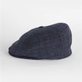 Blue With Wine POW Check Wool & Alpaca Toni Cap