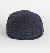 Blue With Wine POW Check Wool & Alpaca Toni Cap