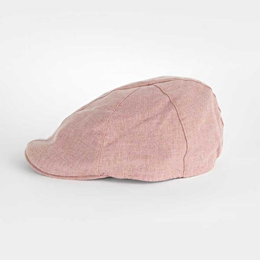 Brick Red Hopsack Cotton & Linen Roma Cap