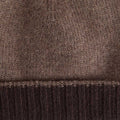 Brown & Dark Brown Reversible Cashmere Beanie