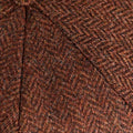 Brown Herringbone Wool Toni Cap