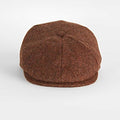 Brown Herringbone Wool Toni Cap