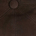 Brown Leather Gatsby Cap