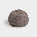 Brown Pick & Pick Weave Donegal Tweed Wool Toni Cap