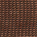 Brown Small Houndstooth Wool & Silk Blend Tie