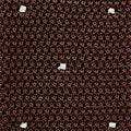 Brown & White Spot Knitted Silk Tie