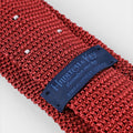 Bruciato & White Spot Knitted Silk Tie