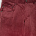 Burgundy Cotton Corduroy Trousers