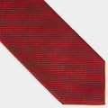 Burgundy Small Houndstooth Wool & Silk Blend Tie