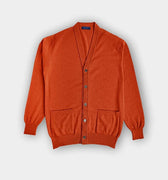 Burnt Orange Cashmere Cardigan