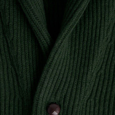 Camel Hair Shawl Collar - Green