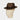 Chocolate Brown Narrow Sisal Trilby