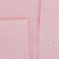 Classic Fit, Classic Collar, Double Cuff Shirt in a Plain Pink Herringbone Cotton