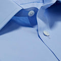 Classic Fit, Classic Collar, Double Cuff Shirt in a Plain Sky Blue Poplin Cotton