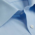 Classic Fit, Classic Collar, Two Button Cuff in Plain Ice Blue