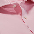 Classic Fit, Cut-away Collar, Double Cuff Shirt in a Plain Pink End-On-End Cotton