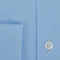 Classic Fit, Cutaway Collar, Double Cuff Shirt in a Plain Ice Blue Cotton