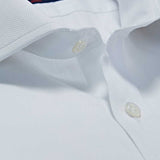 Classic Fit, Cutaway Collar, Two Button Cuff Shirt in a White Diamond