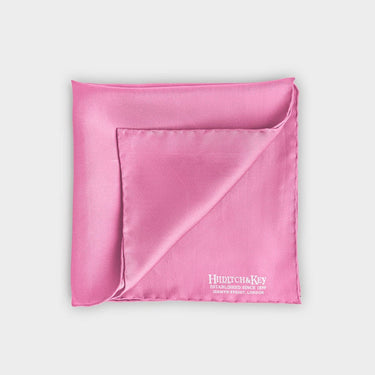 Classic Pink Silk Pocket Square