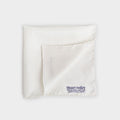 Classic White Silk Pocket Square