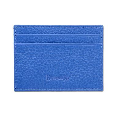 Cobalt Calf Leather Double Sided Card Holder