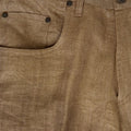 Coffee Brown Linen Trousers